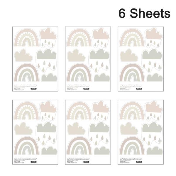 window stickers 6sheets kids room nursery bedroom children removable colorful rainbow accessories self adhesive home decor
window stickers 6sheets kids room nursery bedroom children removable colorful rainbow accessories self adhesive home decor