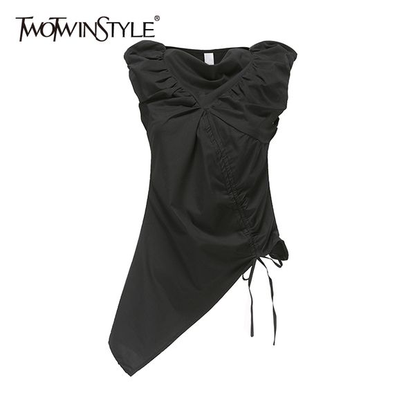 patchwork black casual vest for women v neck sleeveless ruched asymmetrical vests female summer clothing style 210524, White
patchwork black casual vest for women v neck sleeveless ruched asymmetrical vests female summer clothing style 210524, White