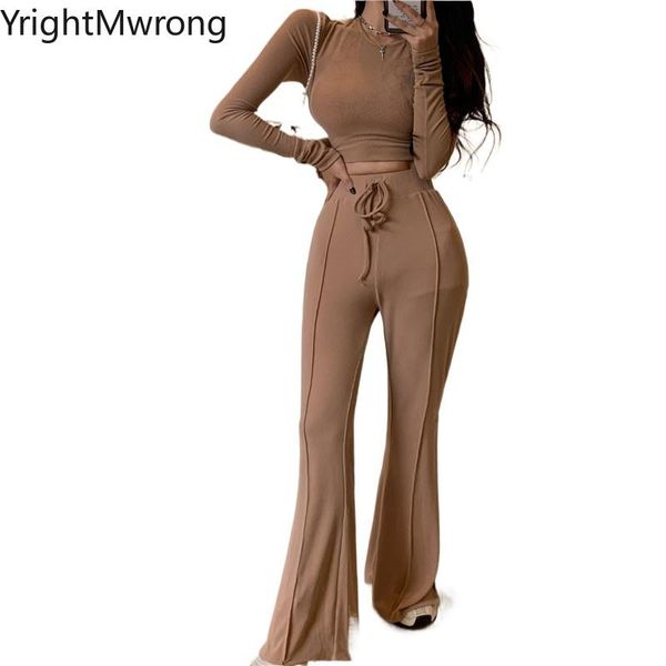 two piece set hollow backless lace up tie bow crop t shirt + string high waist split flare pant bell bottom sweatpant fall women's pant, White
two piece set hollow backless lace up tie bow crop t shirt + string high waist split flare pant bell bottom sweatpant fall women's pant, White