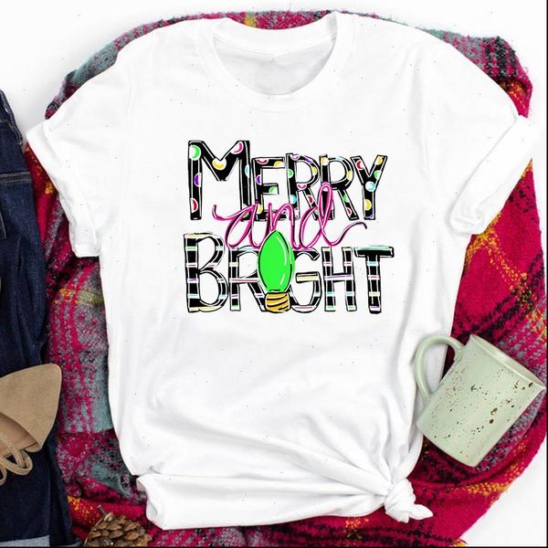 women lady letter light clothing fashion winter holiday merry christmas print tshirt clothes graphic female t tee shirt, White
women lady letter light clothing fashion winter holiday merry christmas print tshirt clothes graphic female t tee shirt, White