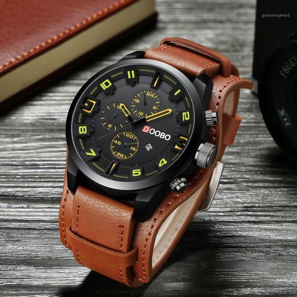 wristwatches men sport quartz watch luxury leather waterproof tend fashion sports wristwatch relogio masculino reloj hombre mens, Slivery;brown
wristwatches men sport quartz watch luxury leather waterproof tend fashion sports wristwatch relogio masculino reloj hombre mens, Slivery;brown