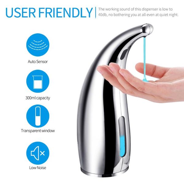 300ml capacity automatic soap dispenser touchless sensor hand sanitizer detergent wall mounted for bathroom kitchen liquid
300ml capacity automatic soap dispenser touchless sensor hand sanitizer detergent wall mounted for bathroom kitchen liquid