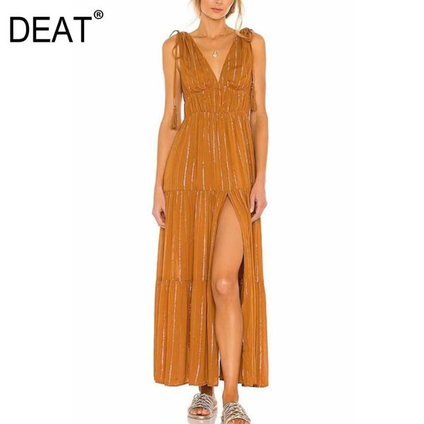 deat women orange bandage folds striped office lady high dress new v-neck sleeveless loose fit fashion tide summer 7e7934 210428, Black;gray
deat women orange bandage folds striped office lady high dress new v-neck sleeveless loose fit fashion tide summer 7e7934 210428, Black;gray
