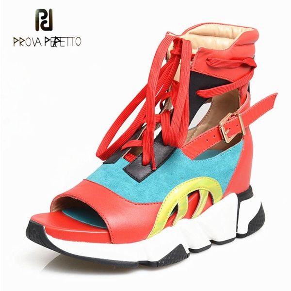 boots prova perfetto cow leather patchwork wedge boot women peep toe lace up hollow out leisure style sandal thick sole platform flats, Black
boots prova perfetto cow leather patchwork wedge boot women peep toe lace up hollow out leisure style sandal thick sole platform flats, Black