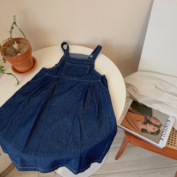new 2021 spring japan style baby girls soft denim suspenders dress kids clothes toddlers children pure color straps dresses, Red;yellow
new 2021 spring japan style baby girls soft denim suspenders dress kids clothes toddlers children pure color straps dresses, Red;yellow