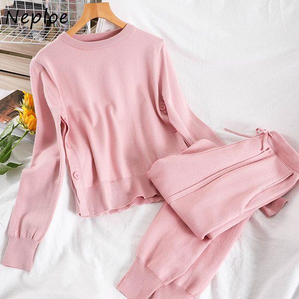 neploe simple knit solid 2 pcs women set o neck pullover long sleeve sweater + high waist hip harem pants suit spring 2021 women's two, White
neploe simple knit solid 2 pcs women set o neck pullover long sleeve sweater + high waist hip harem pants suit spring 2021 women's two, White