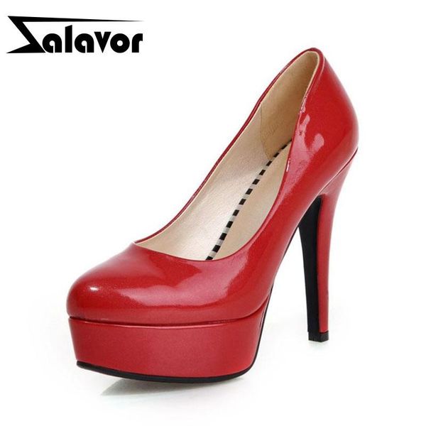 dress shoes zalavor small size 31-43 women pumps patent leather solid color platform thin high heel party club, Black
dress shoes zalavor small size 31-43 women pumps patent leather solid color platform thin high heel party club, Black
