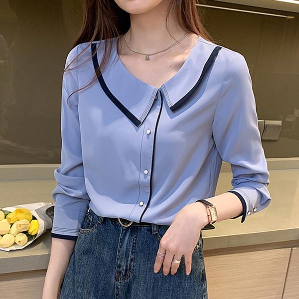 blusas de mujer 2021 autumn harajuku long sleeve solid blouse women plus size loose casual chiffon shirt ladies cardigan women's blouse, White
blusas de mujer 2021 autumn harajuku long sleeve solid blouse women plus size loose casual chiffon shirt ladies cardigan women's blouse, White