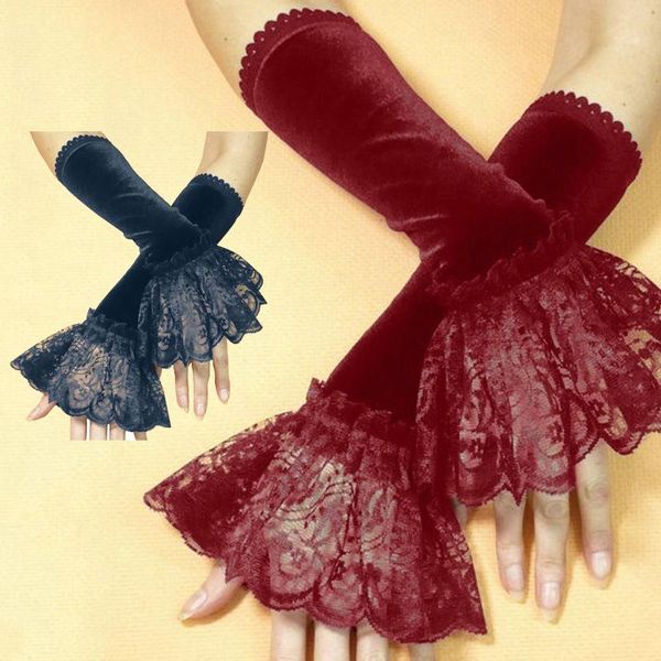 five fingers gloves women lady elastic sleeve driving covered arm sleeves dress up accessories fingerless sunscreen lace long mittens, Blue;gray
five fingers gloves women lady elastic sleeve driving covered arm sleeves dress up accessories fingerless sunscreen lace long mittens, Blue;gray