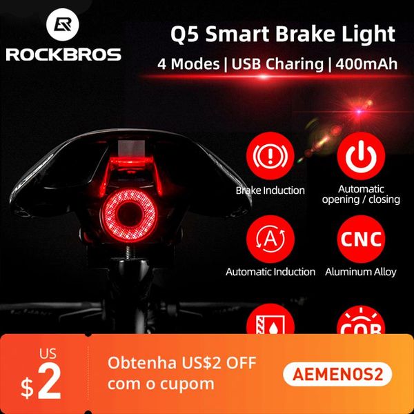 bike lights bicycle smart auto brake sensing light ipx6 waterproof led charging cycling taillight rear accessories q5
bike lights bicycle smart auto brake sensing light ipx6 waterproof led charging cycling taillight rear accessories q5