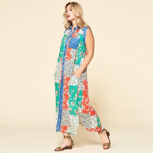 summer 2021 fashion print splice dress casual lapel sleeveless gown vestido elegant work sundress dresses, Black;gray
summer 2021 fashion print splice dress casual lapel sleeveless gown vestido elegant work sundress dresses, Black;gray