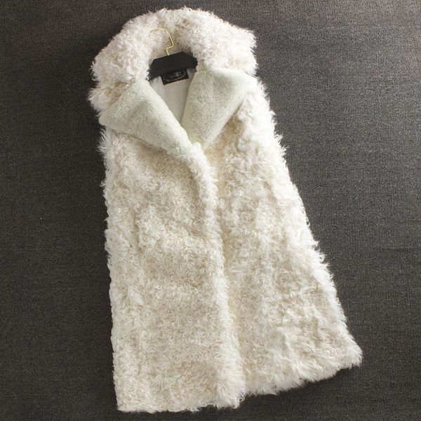 women's fur & faux real gilet long lamb vest 100%natural woman winter coats and jackets, Black
women's fur & faux real gilet long lamb vest 100%natural woman winter coats and jackets, Black