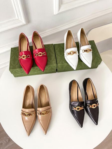 dress shoes women high heels autumn metal decoration chain pointed toe designer slip on genuine leather zapatillas mujer, Black
dress shoes women high heels autumn metal decoration chain pointed toe designer slip on genuine leather zapatillas mujer, Black