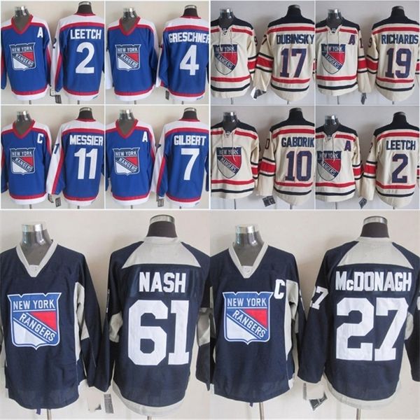 52Vintage New York Rangers 2 LEETCH 11 MESSIER 7 GILBERT 4 GRESCHNER 68 JAGR 17 DUBINSKY 19 RICHARDS 10 GABORIK 18 STAAL Hockey Jersey, As
52Vintage New York Rangers 2 LEETCH 11 MESSIER 7 GILBERT 4 GRESCHNER 68 JAGR 17 DUBINSKY 19 RICHARDS 10 GABORIK 18 STAAL Hockey Jersey, As
