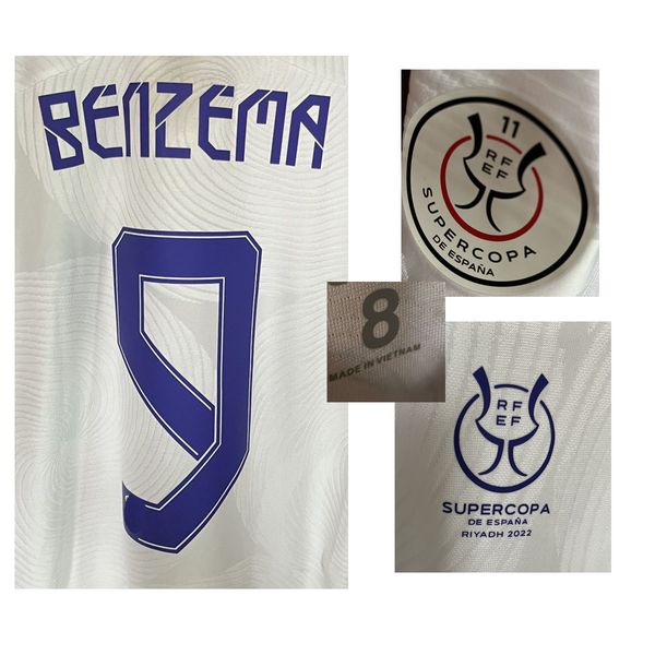 home textile 2022 supercopa final modric maillot match worn player issue benzema vini jr asensio marcelo custom any name number soccer patch
home textile 2022 supercopa final modric maillot match worn player issue benzema vini jr asensio marcelo custom any name number soccer patch