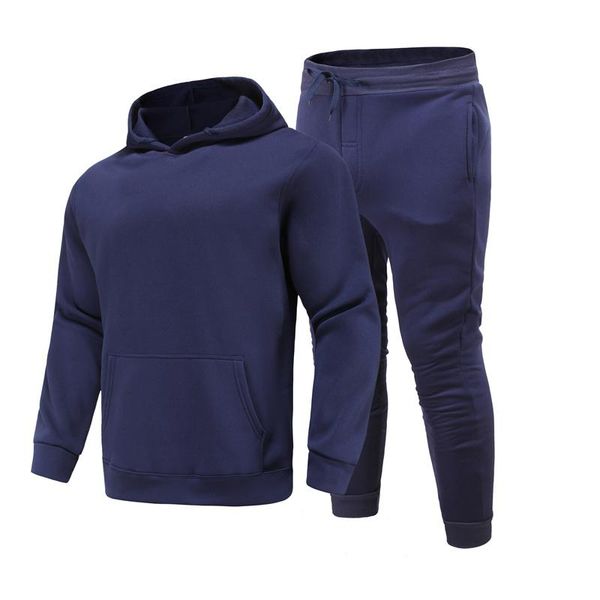 men's tracksuits 2021 spring autumn pure color hoodie + pants fashion casual personality brand sports set, Gray
men's tracksuits 2021 spring autumn pure color hoodie + pants fashion casual personality brand sports set, Gray