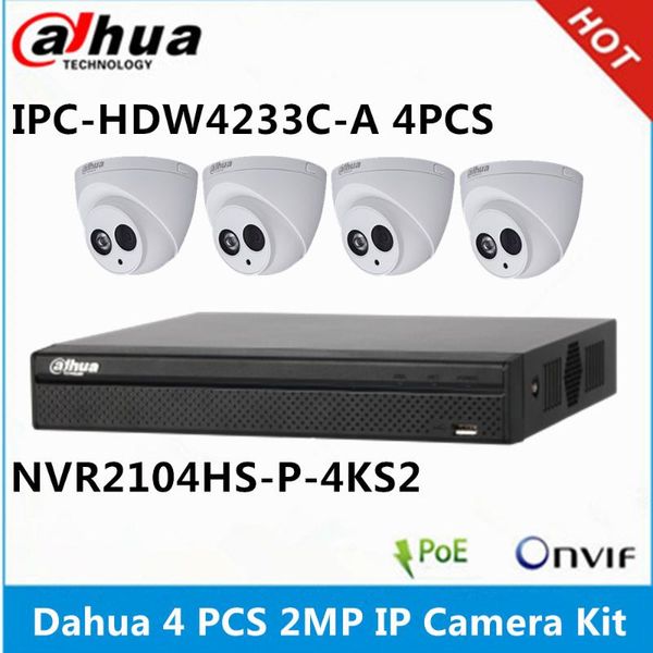 dahua 4 pcs ipc-hdw4233c-a built-in mic 2mp ip camera & poe ports nvr2104hs-p-4ks2 support p2p security system cctv systems
dahua 4 pcs ipc-hdw4233c-a built-in mic 2mp ip camera & poe ports nvr2104hs-p-4ks2 support p2p security system cctv systems