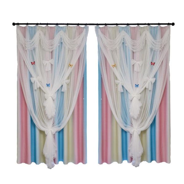 curtain & drapes upgarde korean hollow star blackout curtains with bows, double layer princess high shading rainbow cortinas for girl's
curtain & drapes upgarde korean hollow star blackout curtains with bows, double layer princess high shading rainbow cortinas for girl's