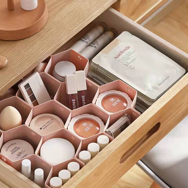 creative household products honeycomb wholesale drawer finishing plastic layered classification storage partition storage holders
creative household products honeycomb wholesale drawer finishing plastic layered classification storage partition storage holders