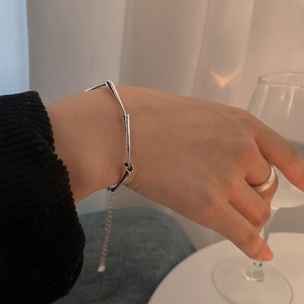 charm bracelets female minimalist 925 silver couples trendy creative party temperament women's jewelry simple women bracelet bangle, Golden;silver
charm bracelets female minimalist 925 silver couples trendy creative party temperament women's jewelry simple women bracelet bangle, Golden;silver