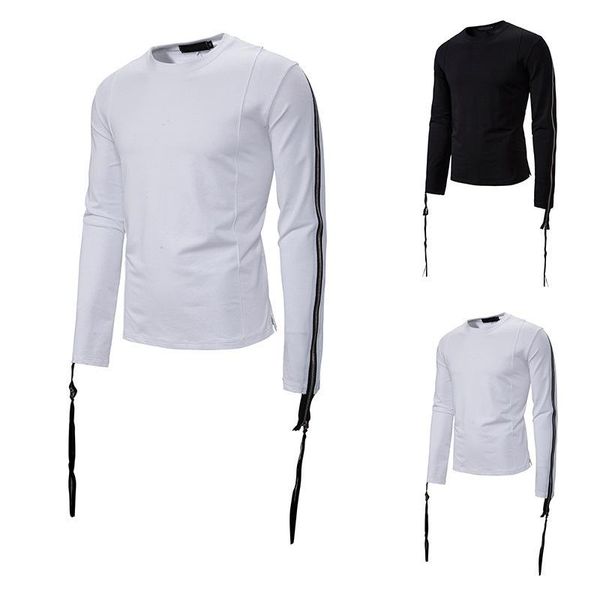 men's t-shirts 2021 spring products hollow men round neck long zipper hip-hop hooded fashion casual t-shirt, White;black
men's t-shirts 2021 spring products hollow men round neck long zipper hip-hop hooded fashion casual t-shirt, White;black