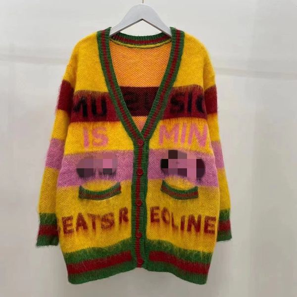 2021 autumn winter milan runway sweaters v neck long sleeve high end jacquard cardigan women's designer clothing 1007-15, White;black
2021 autumn winter milan runway sweaters v neck long sleeve high end jacquard cardigan women's designer clothing 1007-15, White;black