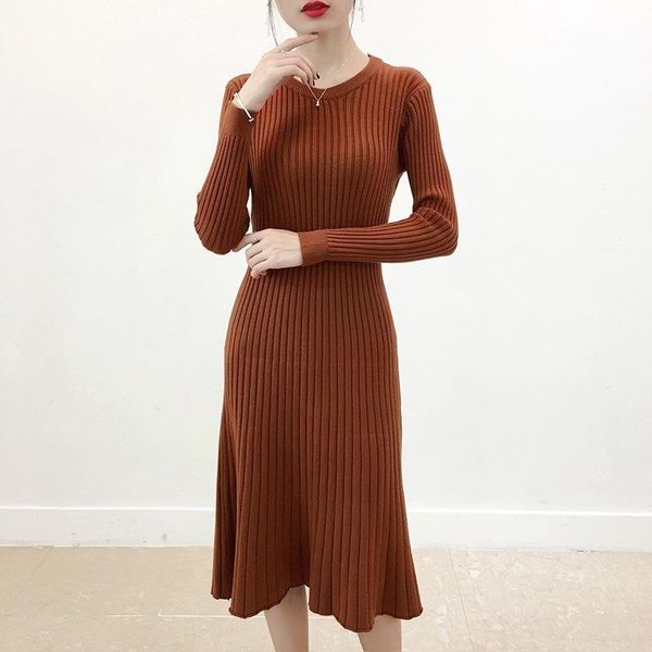 casual dresses autumn winter thick sweater dress 2021 women's chic solid o-neck over the knee long sleeve a-line midi knit, Black;gray
casual dresses autumn winter thick sweater dress 2021 women's chic solid o-neck over the knee long sleeve a-line midi knit, Black;gray