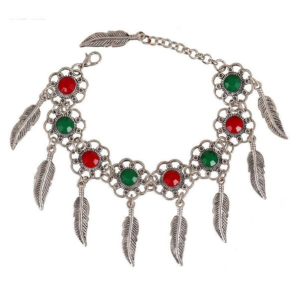 charm bracelets antique silver hollow flower resin beads gem leaf tassel bracelet for women jewelry, Golden;silver
charm bracelets antique silver hollow flower resin beads gem leaf tassel bracelet for women jewelry, Golden;silver