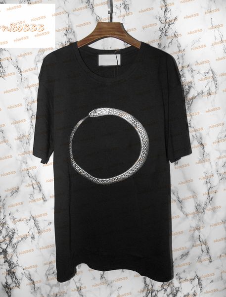 nico produced rattlesnake tee printed letter patterns for men and women couples short-sleeved round neck cotton plus loose t-shirt tide bran, White;black
nico produced rattlesnake tee printed letter patterns for men and women couples short-sleeved round neck cotton plus loose t-shirt tide bran, White;black