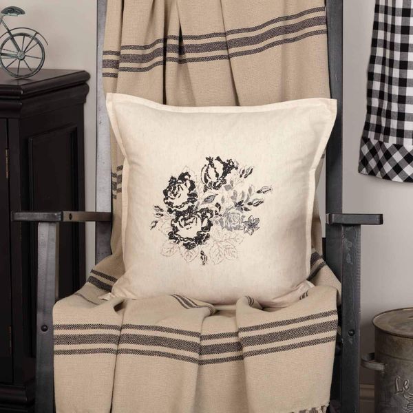 lydia black floral throw pillow cover, 18" x 18", vintage farmhouse boho style flower print, cream & black pillow cover
lydia black floral throw pillow cover, 18" x 18", vintage farmhouse boho style flower print, cream & black pillow cover