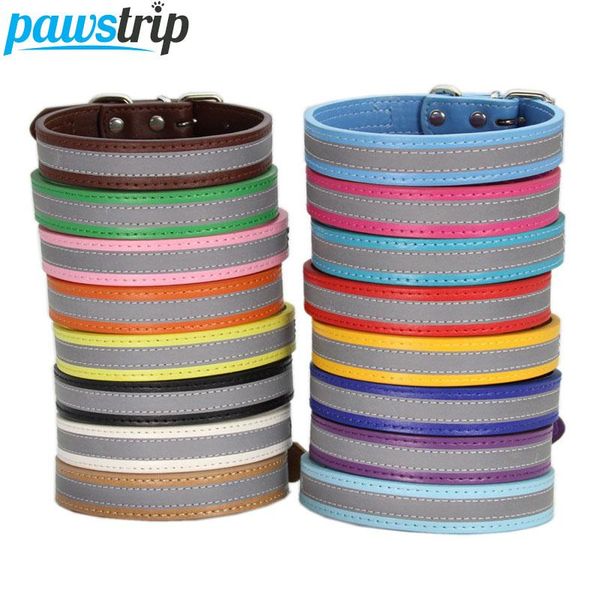 dog collars & leashes pawstrip 13 colors reflective collar leather small puppy night safety pet for dogs xs/s/m/l
dog collars & leashes pawstrip 13 colors reflective collar leather small puppy night safety pet for dogs xs/s/m/l
