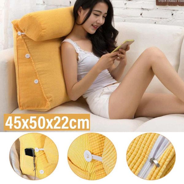 cushion/decorative pillow 45cm/60cm stereo couch bed triangular backrest waist cushion washable sofa rest household bedroom bedding flocking
cushion/decorative pillow 45cm/60cm stereo couch bed triangular backrest waist cushion washable sofa rest household bedroom bedding flocking