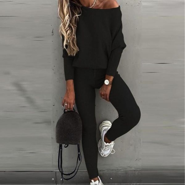 yoga outfit sportswear women tracksuits casual loose solid off shoulder long pants set sleeve high waist drawstring
yoga outfit sportswear women tracksuits casual loose solid off shoulder long pants set sleeve high waist drawstring