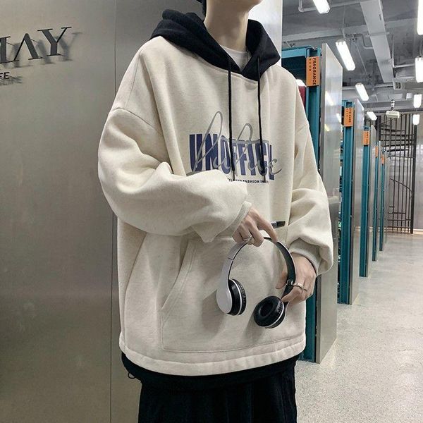 men's hoodies & sweatshirts thick fake two-piece men women autumn winter plus velvet korean hooded jacket hip hop trendy letter, Black
men's hoodies & sweatshirts thick fake two-piece men women autumn winter plus velvet korean hooded jacket hip hop trendy letter, Black