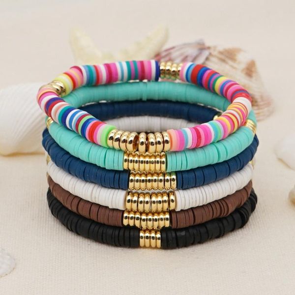 beaded, strands 2021 polymer clay boho chic bohemia dainty bracelets delicate beaded bracelet multicolor, Black
beaded, strands 2021 polymer clay boho chic bohemia dainty bracelets delicate beaded bracelet multicolor, Black
