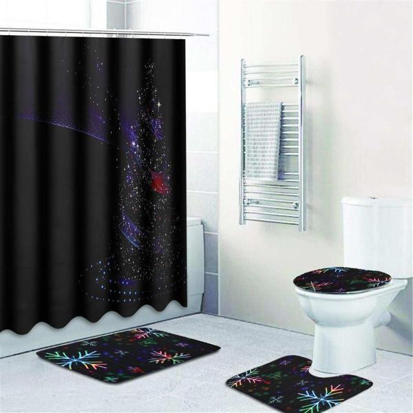 4pcs/set shower curtain sets waterproof christmas pattern fine villi toilet decor cover mat non-slip rug set curtains
4pcs/set shower curtain sets waterproof christmas pattern fine villi toilet decor cover mat non-slip rug set curtains