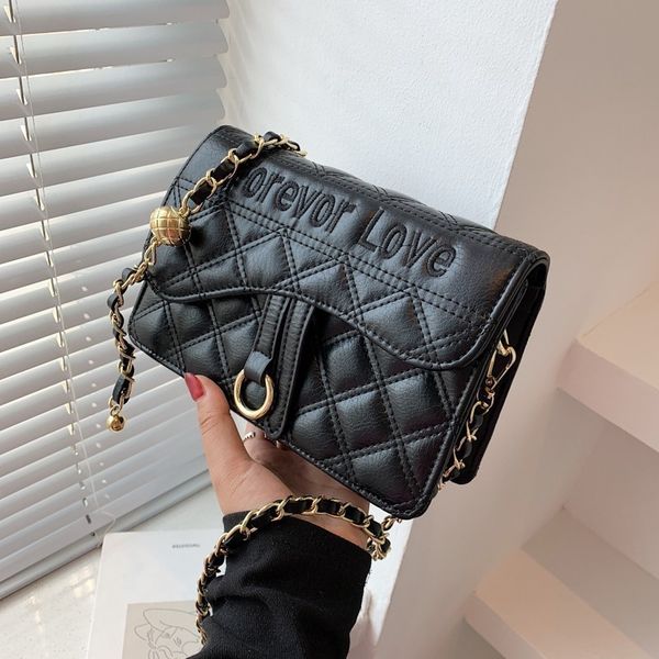 design handbag texture golden ball chain bag women's 2021 new fashion korean single shoulder messenger small square
design handbag texture golden ball chain bag women's 2021 new fashion korean single shoulder messenger small square