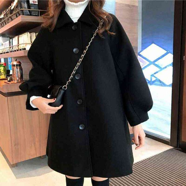 black woolen coat, overcoat, female 2021 medium and long, small man, spring autumn temperament, thin
black woolen coat, overcoat, female 2021 medium and long, small man, spring autumn temperament, thin
