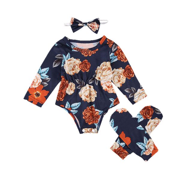 0-24m 3pcs baby girls bodysuits casual suit long sleeve flower print jumpsuits leg warmer bow headband, White
0-24m 3pcs baby girls bodysuits casual suit long sleeve flower print jumpsuits leg warmer bow headband, White