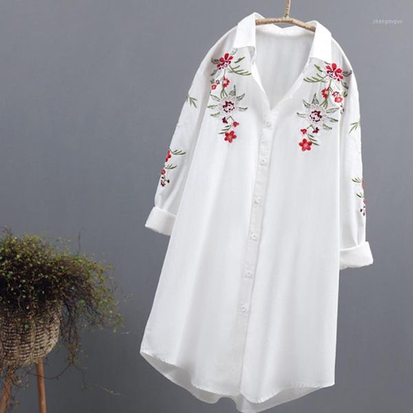 spring foral embroidery white shirts women long sleeve cotton straight shirt korea casual blouse ol fashion clothing women's blouses &
spring foral embroidery white shirts women long sleeve cotton straight shirt korea casual blouse ol fashion clothing women's blouses &