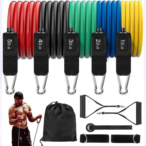 resistance bands 11 pcs sets workout musle training exercise band 5 tube latex fitness yoga shape body legs ankle straps
resistance bands 11 pcs sets workout musle training exercise band 5 tube latex fitness yoga shape body legs ankle straps