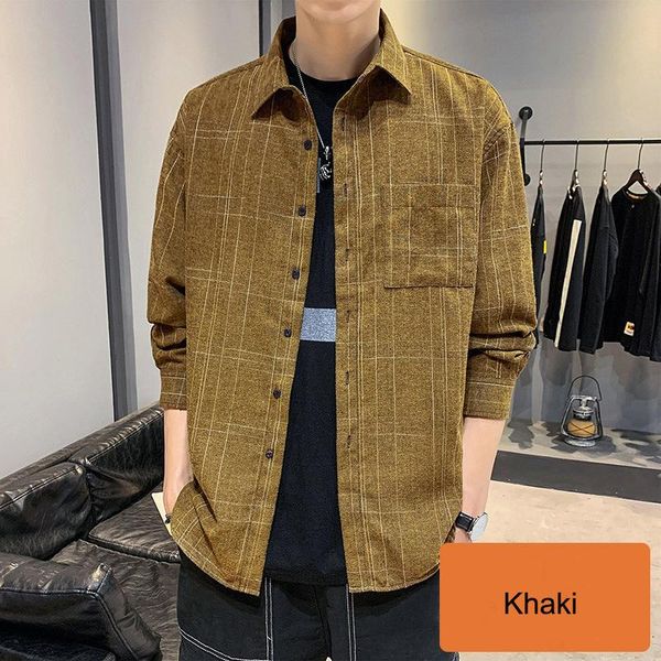 men's casual shirts 2021 fashion brand slim fit streetwear plaid long-sleeve shirt for men soft cotton cardigan dress, White;black
men's casual shirts 2021 fashion brand slim fit streetwear plaid long-sleeve shirt for men soft cotton cardigan dress, White;black