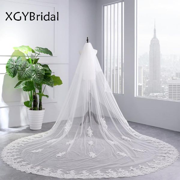 bridal veils arrival veil long applique one layer lace edge white cathedral with comb wedding for bride, Black
bridal veils arrival veil long applique one layer lace edge white cathedral with comb wedding for bride, Black