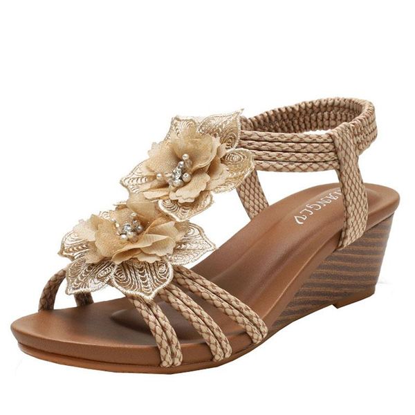 slope heel roman shoes women's 2021 summer bohemian retro flower holiday sandals casual, Black
slope heel roman shoes women's 2021 summer bohemian retro flower holiday sandals casual, Black