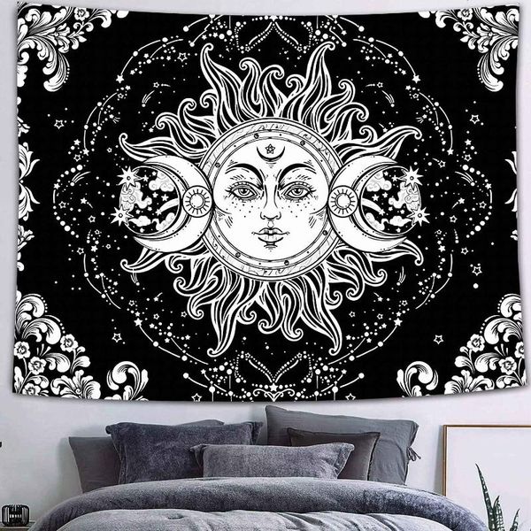 tapestries simsant planet tapestry triple moon black and white theme poster mural bohemian sun for dorm
tapestries simsant planet tapestry triple moon black and white theme poster mural bohemian sun for dorm