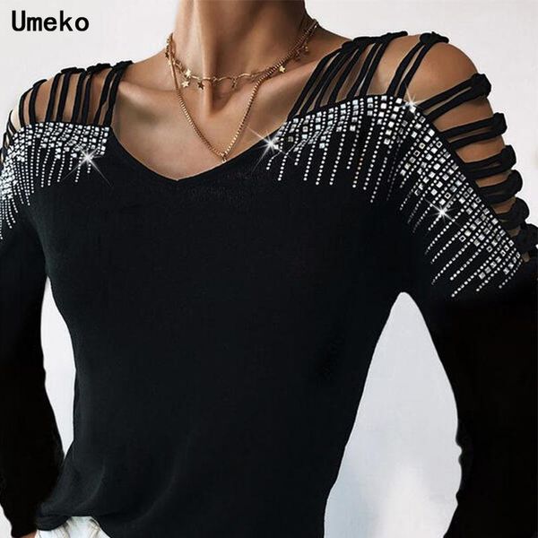 women's t-shirt umeko 2021 femme long sleeve womens diamond spring autumn blouse shirt women solid color cotton plus size, White
women's t-shirt umeko 2021 femme long sleeve womens diamond spring autumn blouse shirt women solid color cotton plus size, White