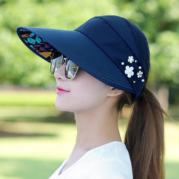wide brim hats summer for women foldable sun hat pearl flower visor suncreen floppy cap female outdoor casual baseball, Blue;gray
wide brim hats summer for women foldable sun hat pearl flower visor suncreen floppy cap female outdoor casual baseball, Blue;gray