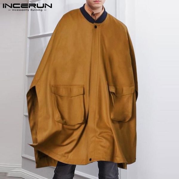 men's trench coats men cloak zipper solid color o-neck streetwear pockets fashion oversized ponchos autumn casual incerun s-5xl, Tan;black
men's trench coats men cloak zipper solid color o-neck streetwear pockets fashion oversized ponchos autumn casual incerun s-5xl, Tan;black