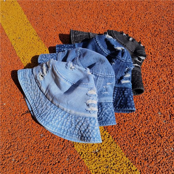 2021 hole washing jeans wholesale wide brim hats fashion bucket hat men and women personality trend beggars sun protection in summer designe, Blue;gray
2021 hole washing jeans wholesale wide brim hats fashion bucket hat men and women personality trend beggars sun protection in summer designe, Blue;gray