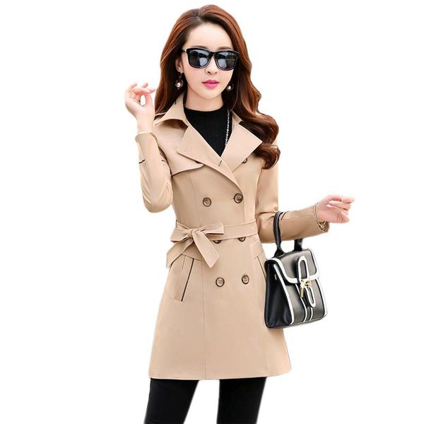 women's trench coats coat women khaki -4xl plus size long sleeve windbreaker 2021 spring autumn korean office slim with belt cx1147, Tan;black
women's trench coats coat women khaki -4xl plus size long sleeve windbreaker 2021 spring autumn korean office slim with belt cx1147, Tan;black